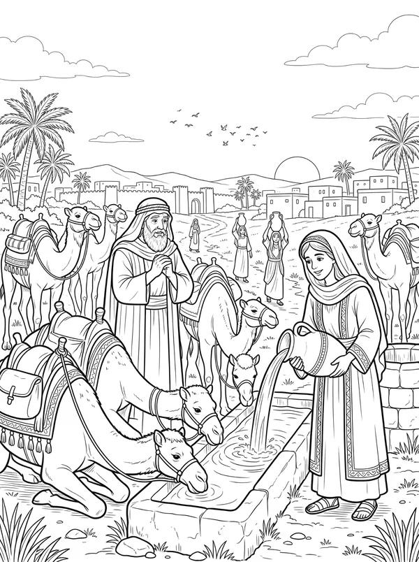 A Bride for Isaac coloring page