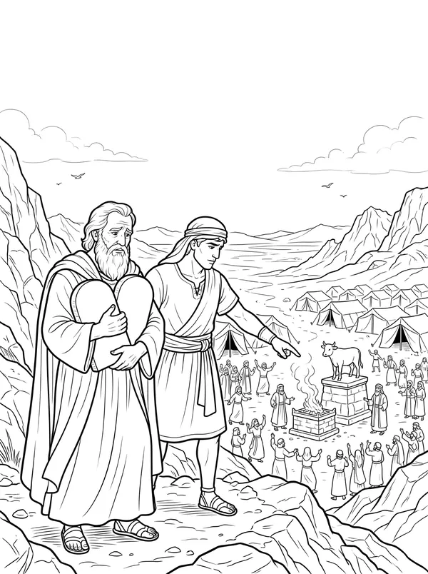 The Golden Calf coloring page