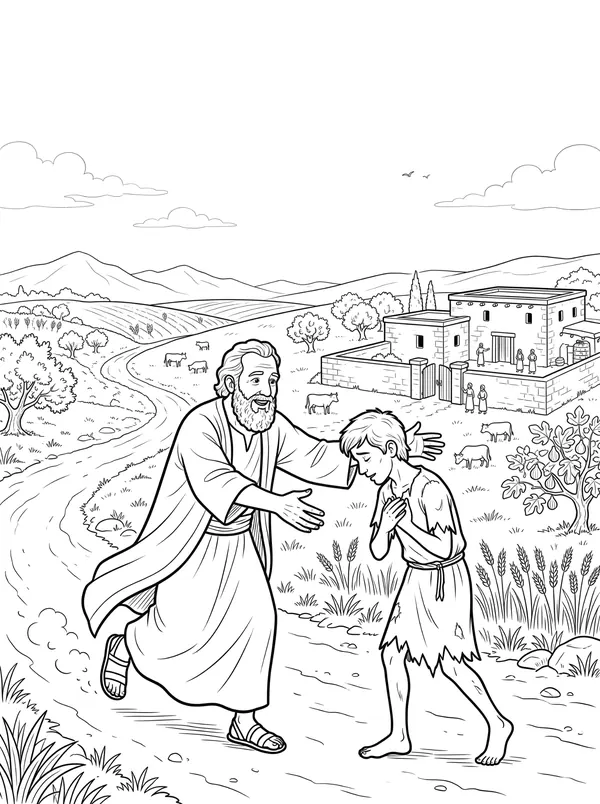 The Prodigal Son coloring page
